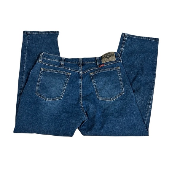 Wrangler Blue Straight Jeans Classic Fit 34x30 - Picture 3 of 6